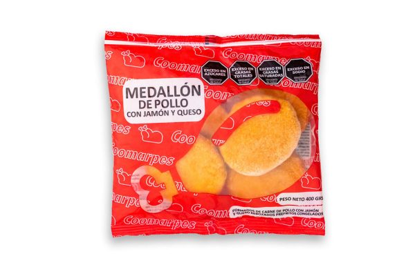 Medallón de pollo con jamón y queso